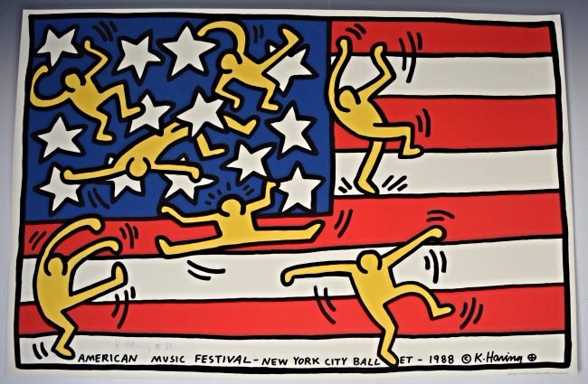 Keith Haring Signed and Dated (1 of 2)