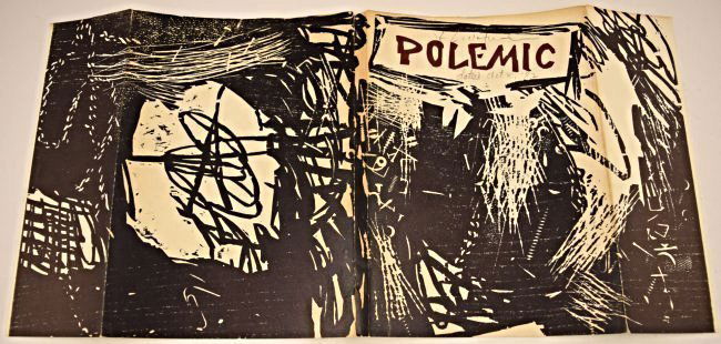 1959 Roy Lichtenstein Signed Woodcut: Woodcut, Polemic Society Of Western Reserve University, Oberlin, Ohio - 1959 This woodcut is from an edition of 500. Very few if any in which we believe signed by the artist. Measures: 21 x 10 inches
