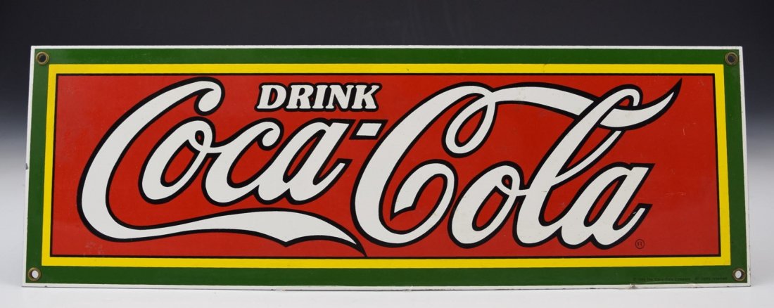 Vintage Coca Cola Porcelain Sign (1 of 3)