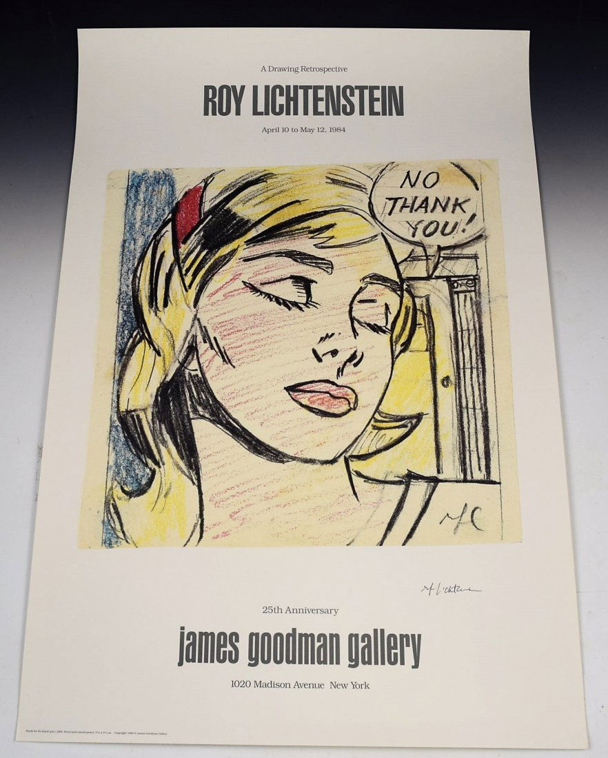 Roy Lichtenstein Signed Poster (1 of 3)