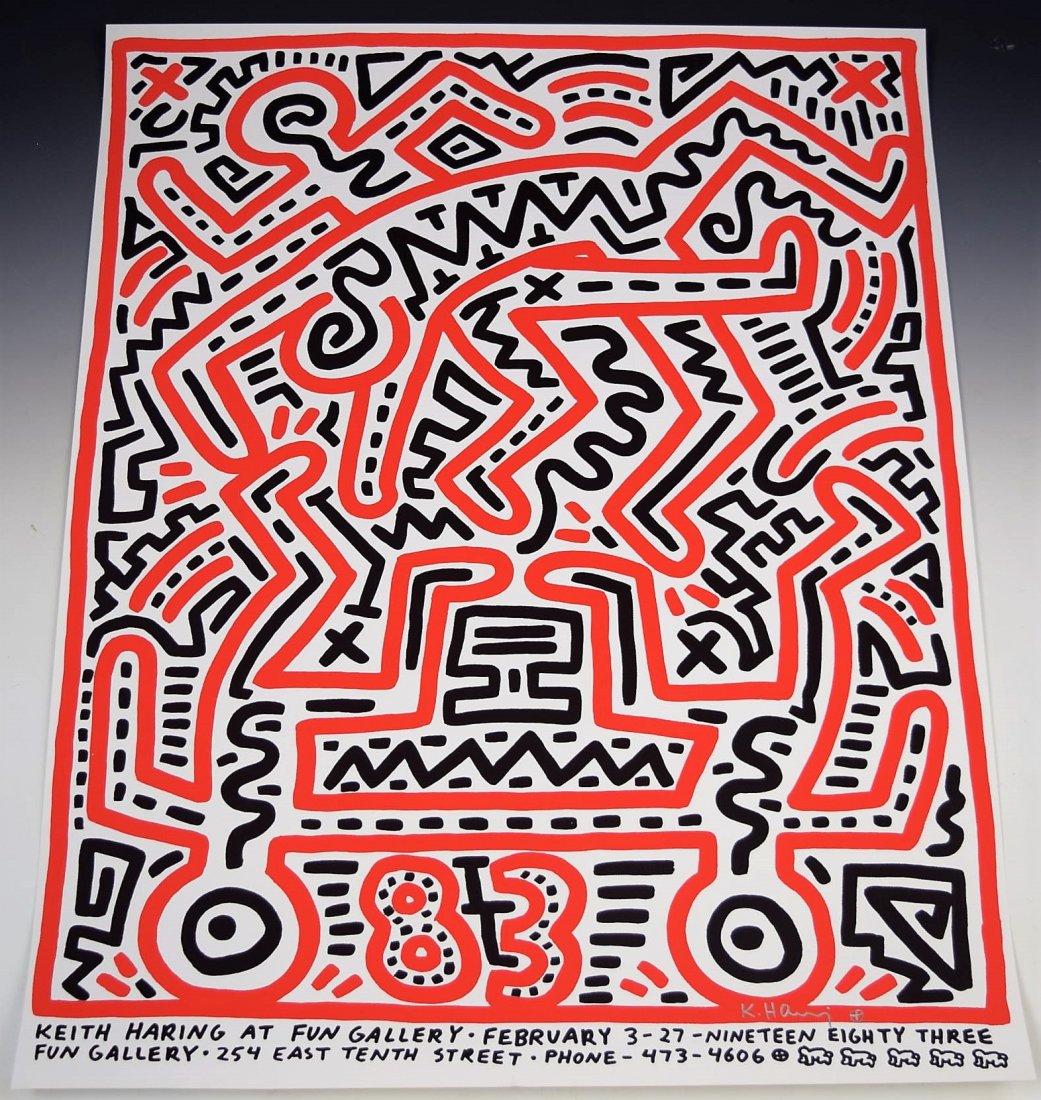Keith Haring Signed Poster (1 of 4)