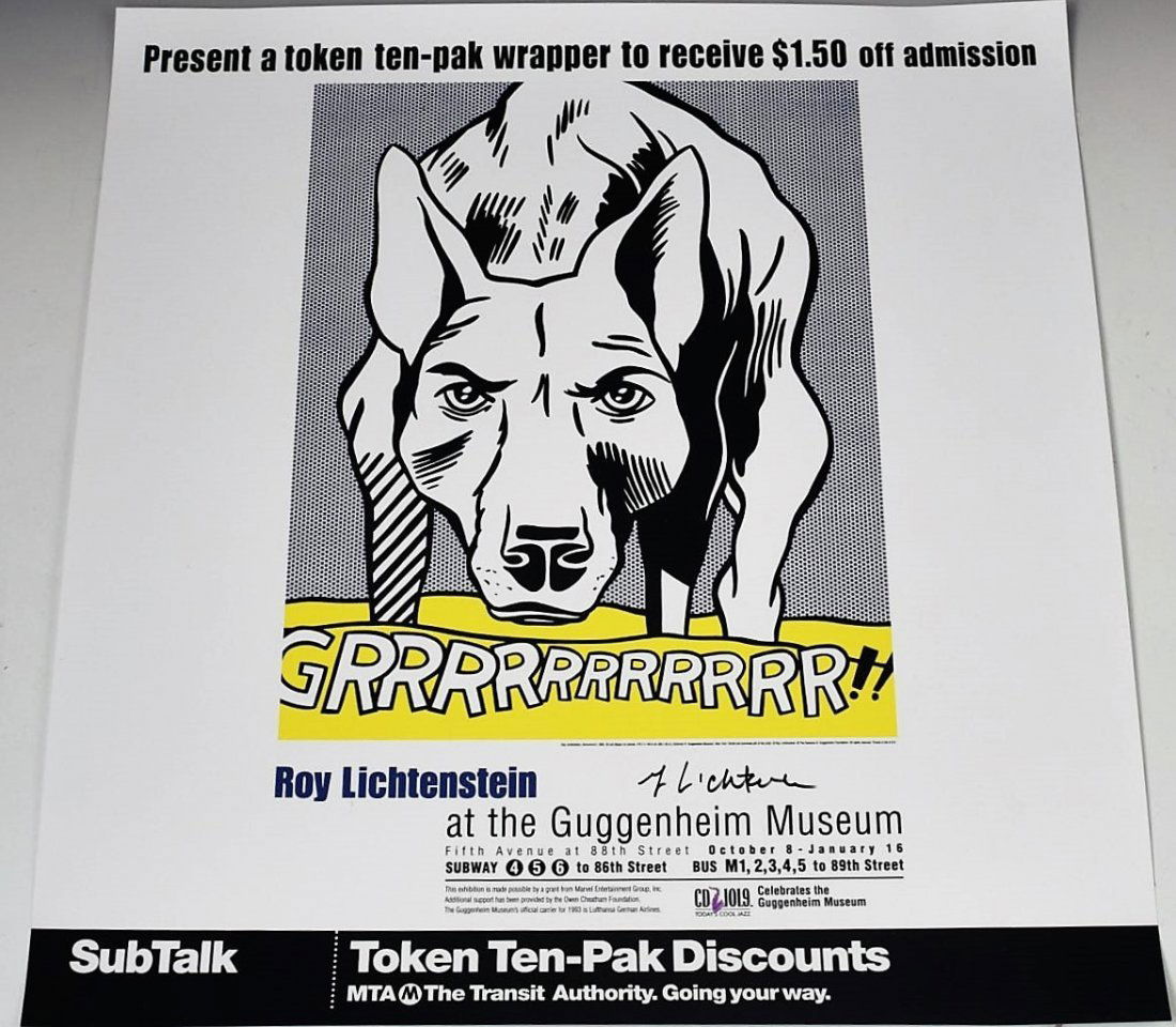 Roy Lichtenstein Signed Poster (1 of 2)