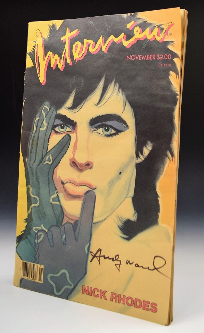Andy Warhol Signed Interview Magazine (1 of 3)