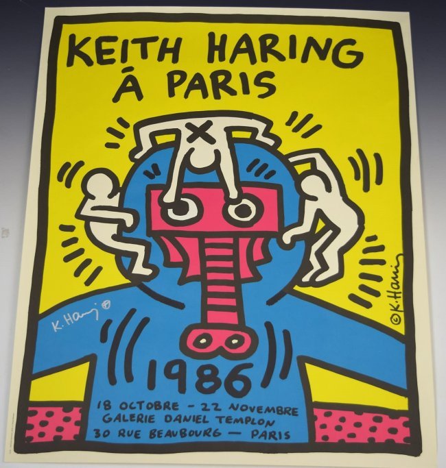 Keith Haring Signed Poster (1 of 3)