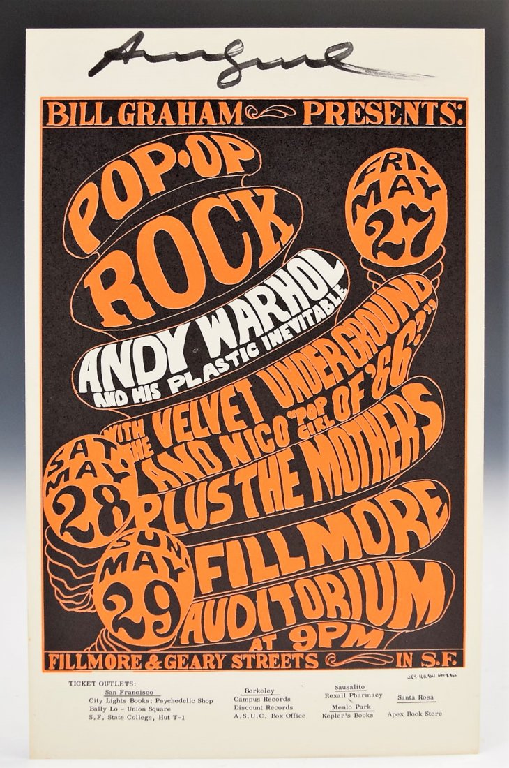 Andy Warhol Velvet Underground Nico Signed Postcard (1 of 2)