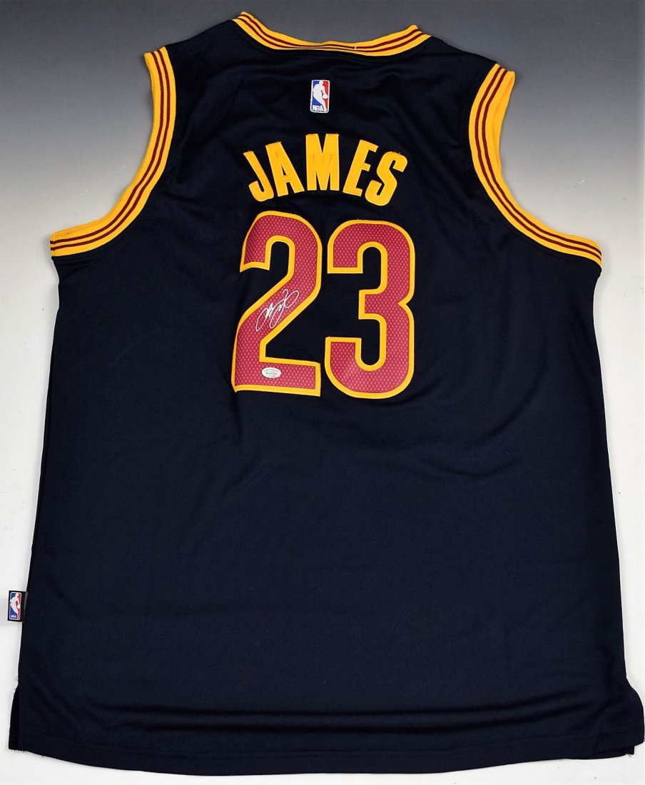 signed lebron james jersey
