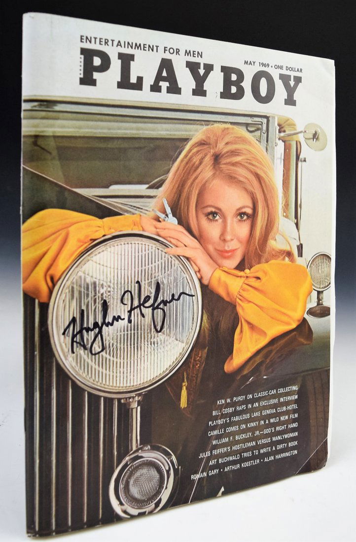 Hugh Hefner Signed Playboy Magazine (1 of 3)
