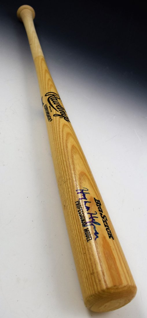 Hugh Hefner Signed Baseball Bat (1 of 3)