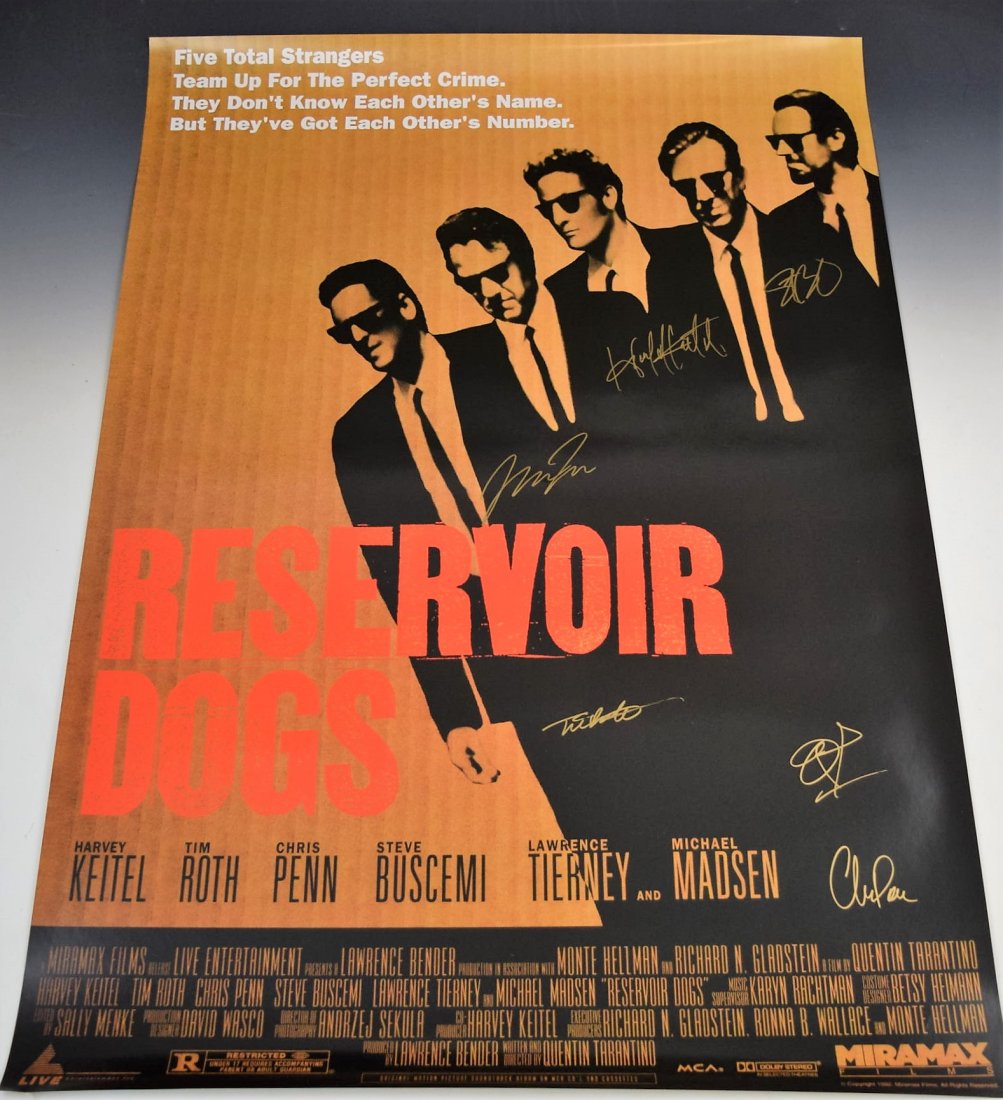 Reservoir Dogs Cast Signed Movie Poster (1 of 3)