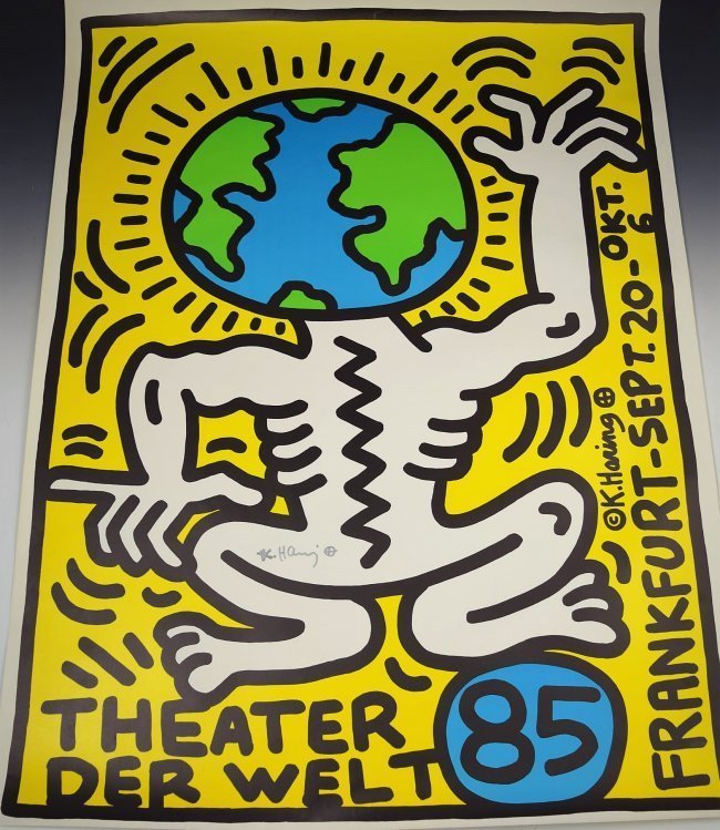 Keith Haring Signed Poster (1 of 3)