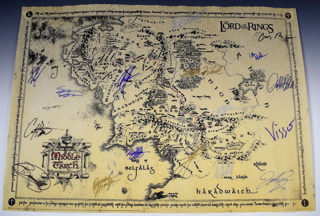 Lord of the Rings Cast Signed Movie Poster (1 of 2)