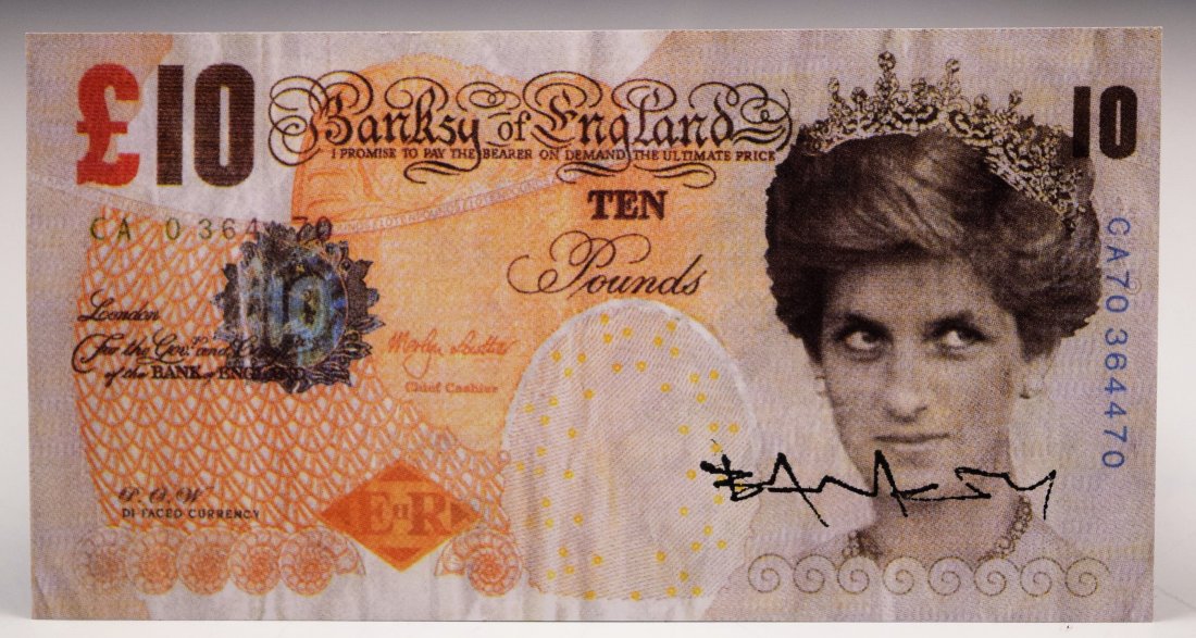 Banksy Di Faced Tenner 10 Pound Note (1 of 2)