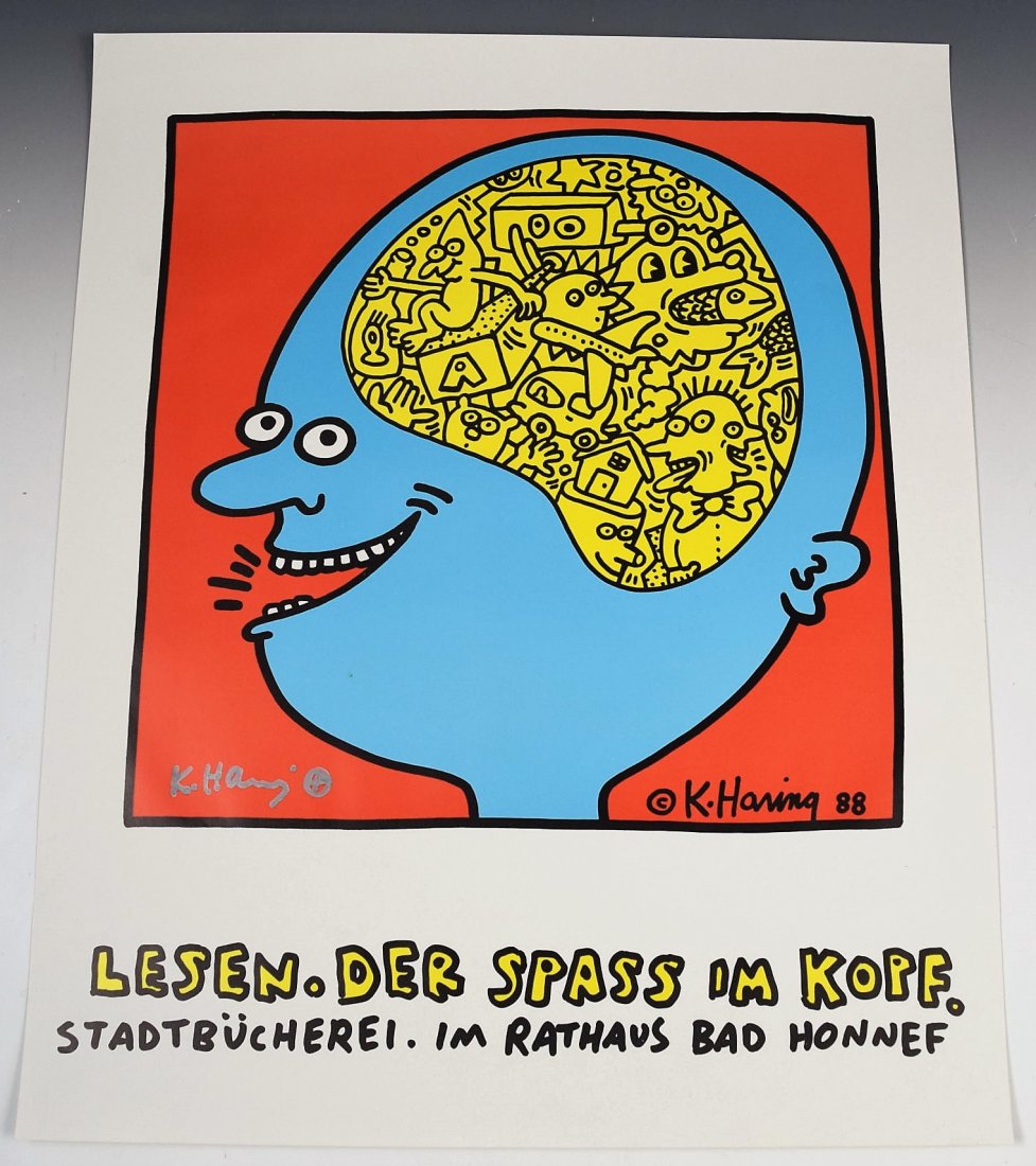 Keith Haring Signed Poster (1 of 2)