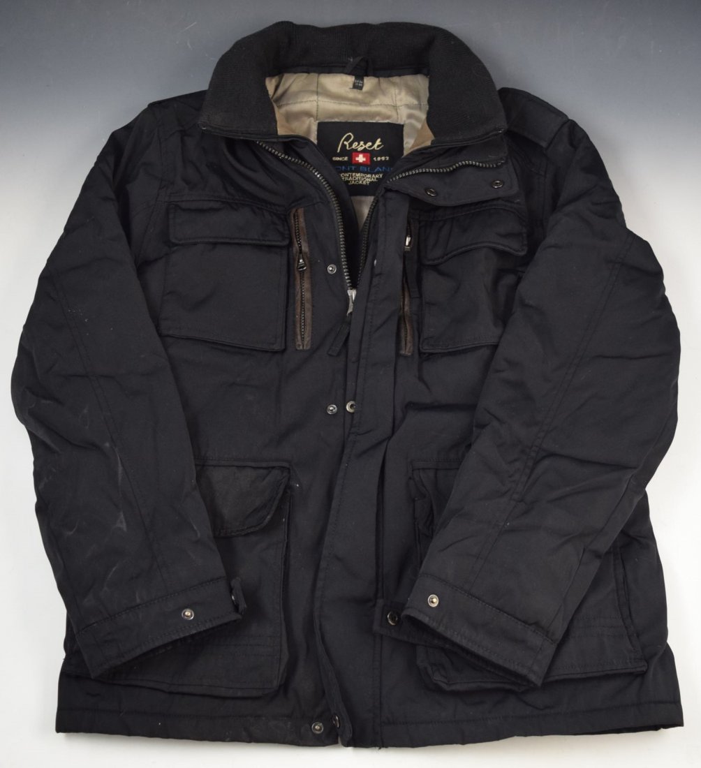 Montblanc Jacket: Montblanc issued black mens jacket, size large