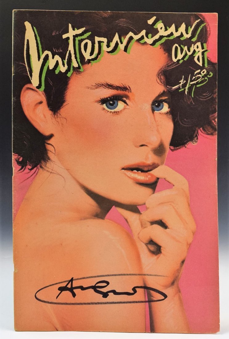 Andy Warhol Signed Interview Magazine (1 of 2)