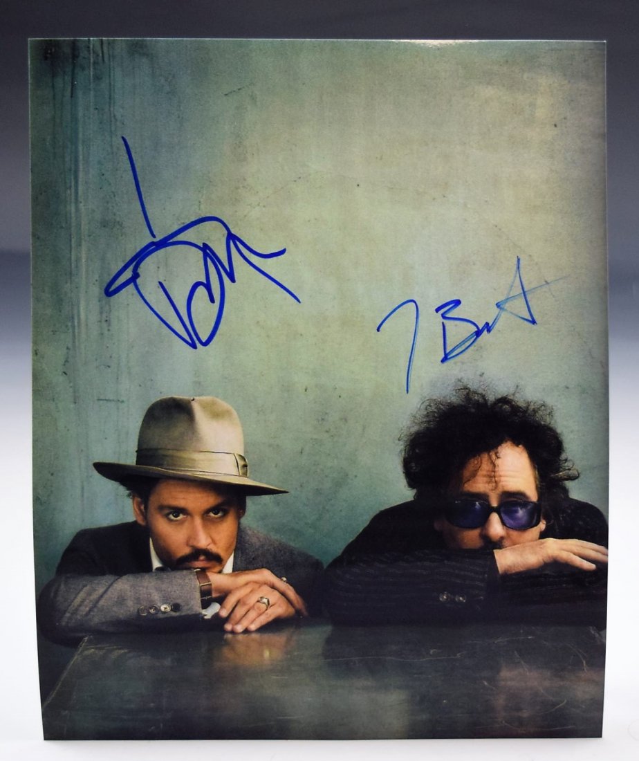 Tim Burton Johnny Depp Signed Photo (1 of 3)