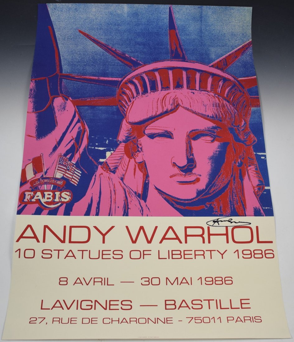 Andy Warhol Signed 10 Statues of Liberty (1 of 2)