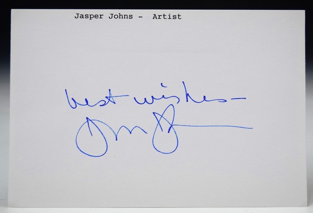 Jasper Johns Signed (1 of 1)