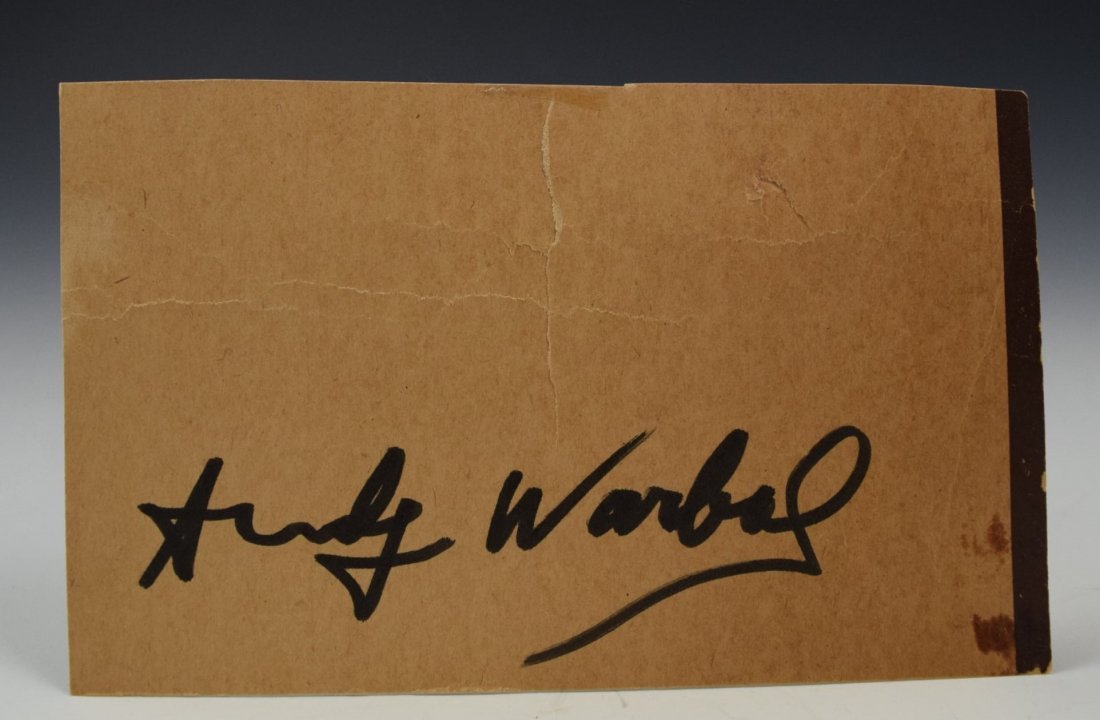 Andy Warhol Autograph (1 of 1)