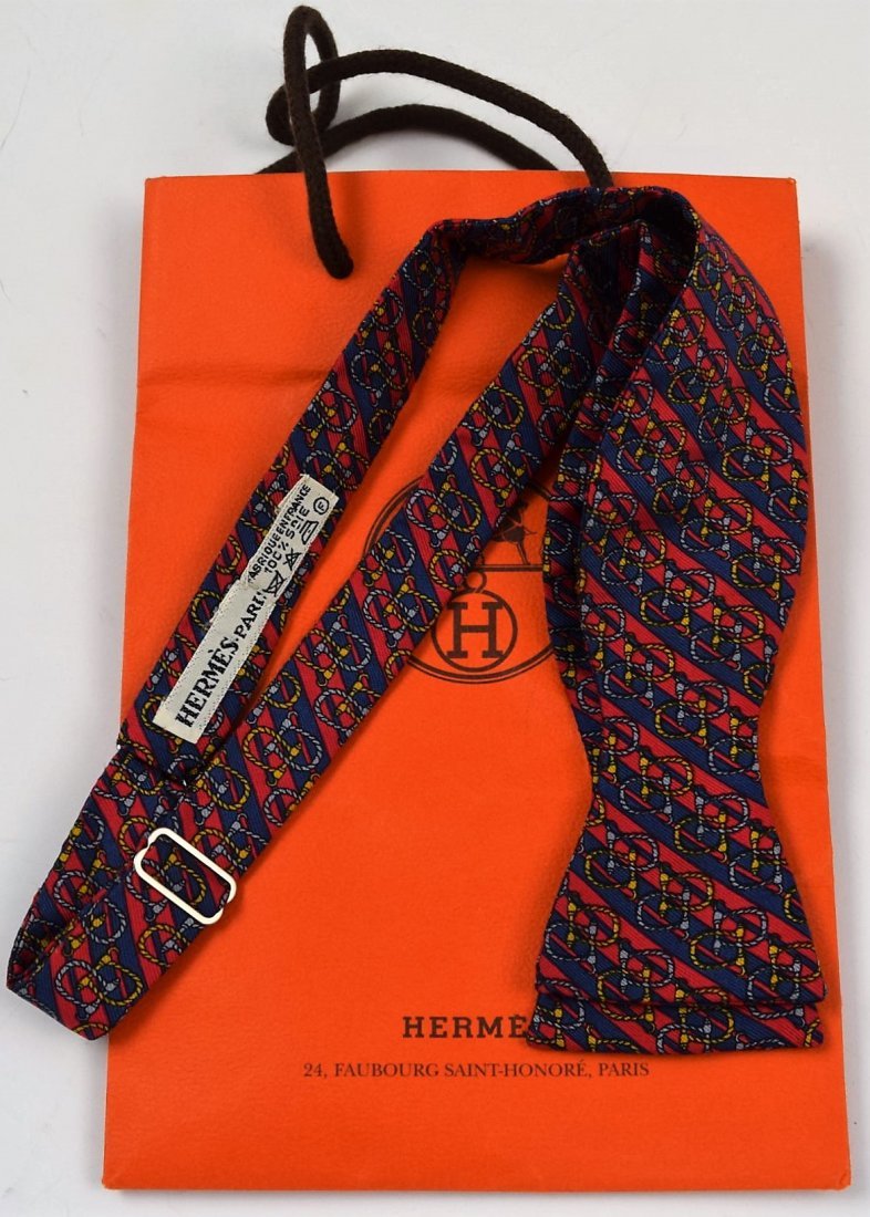 Hermes Silk Bow Tie