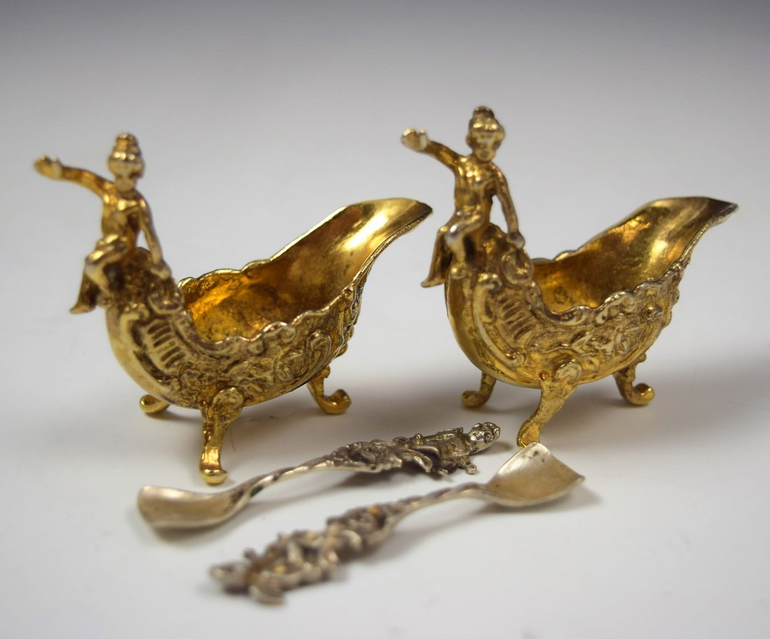 Cartier Sterling Silver Salt Cellars (1 of 3)