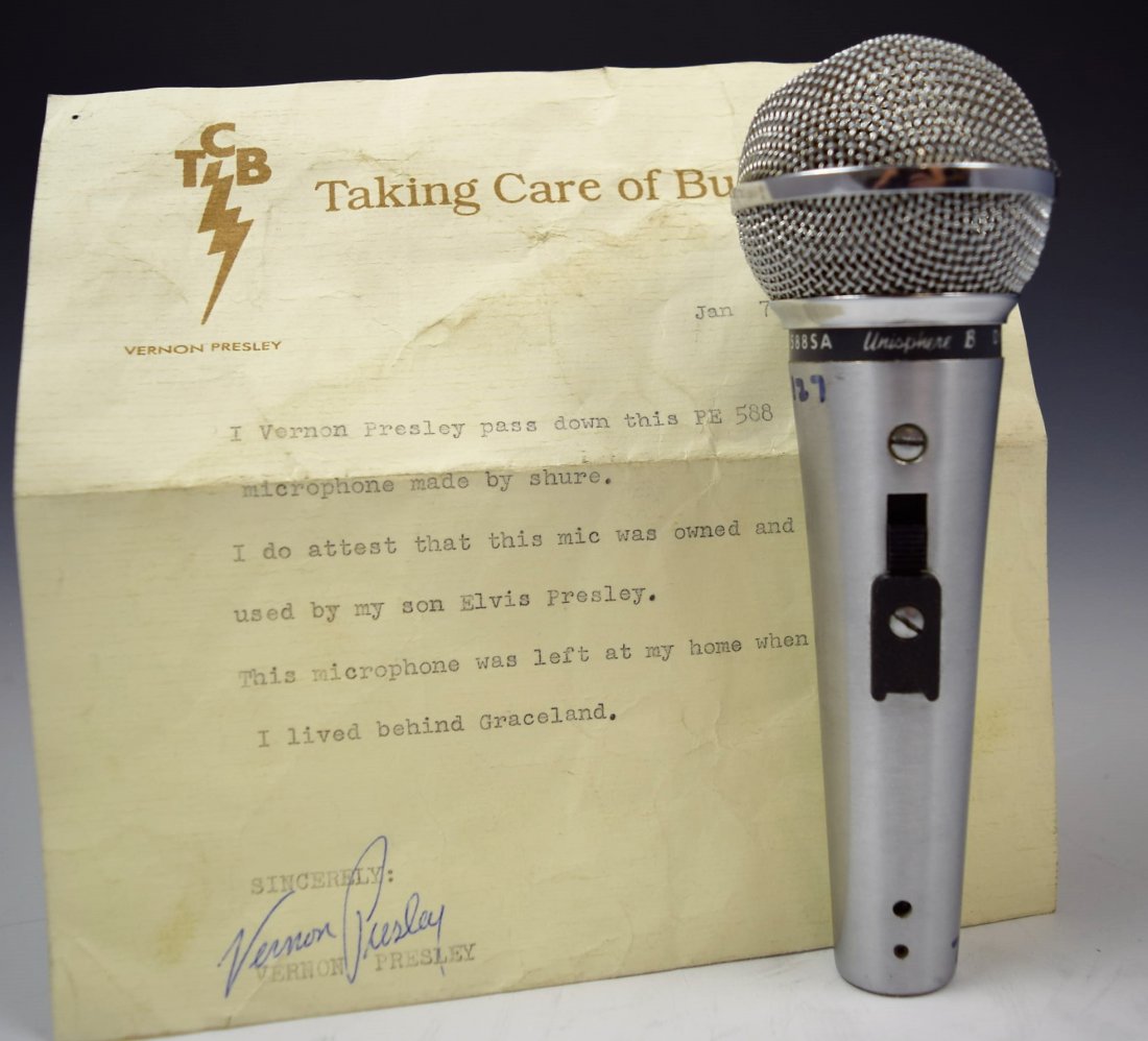 Elvis Presley's Personal Microphone (1 of 3)