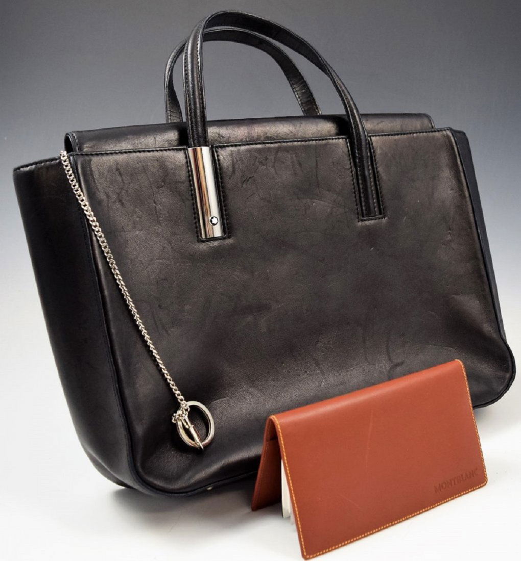 Montblanc Leather Handbag and Address Book (1 of 2)