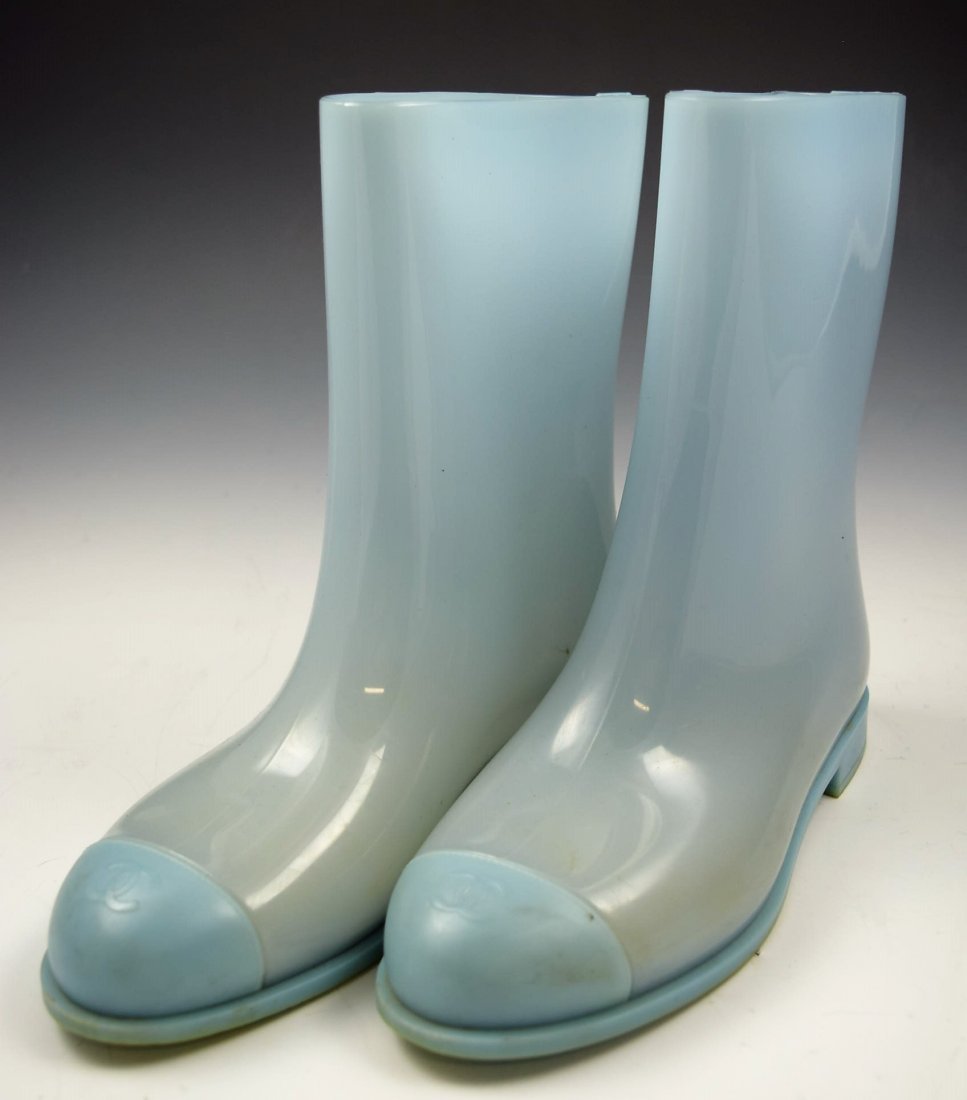 chanel rain boots 2018