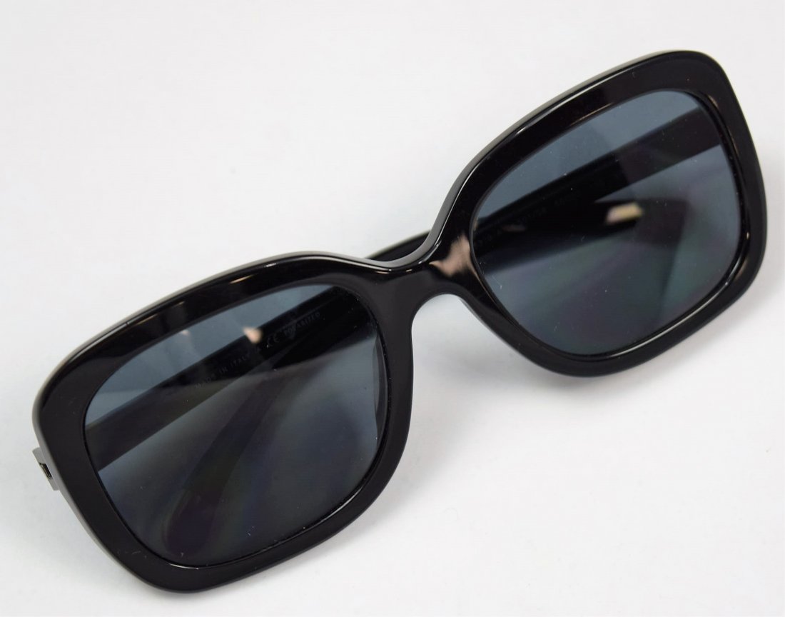 Chanel Sunglasses: Chanel vintage woman's black sunglasses with prescription lens.