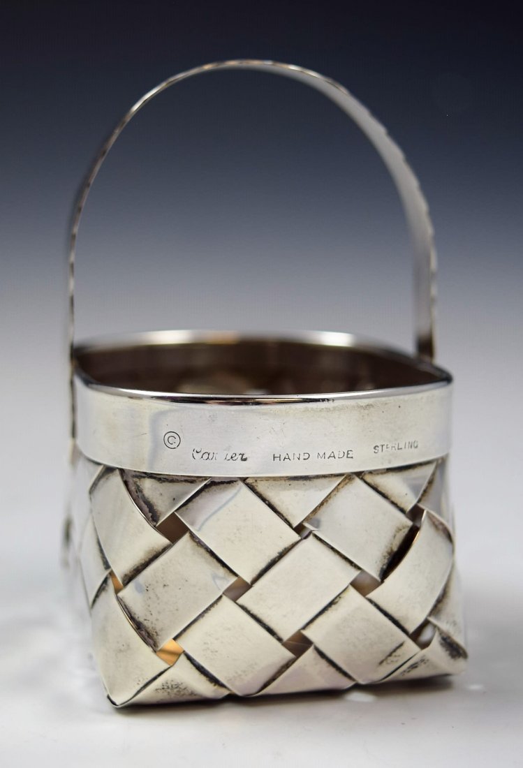 Cartier Sterling Silver Basket (1 of 3)