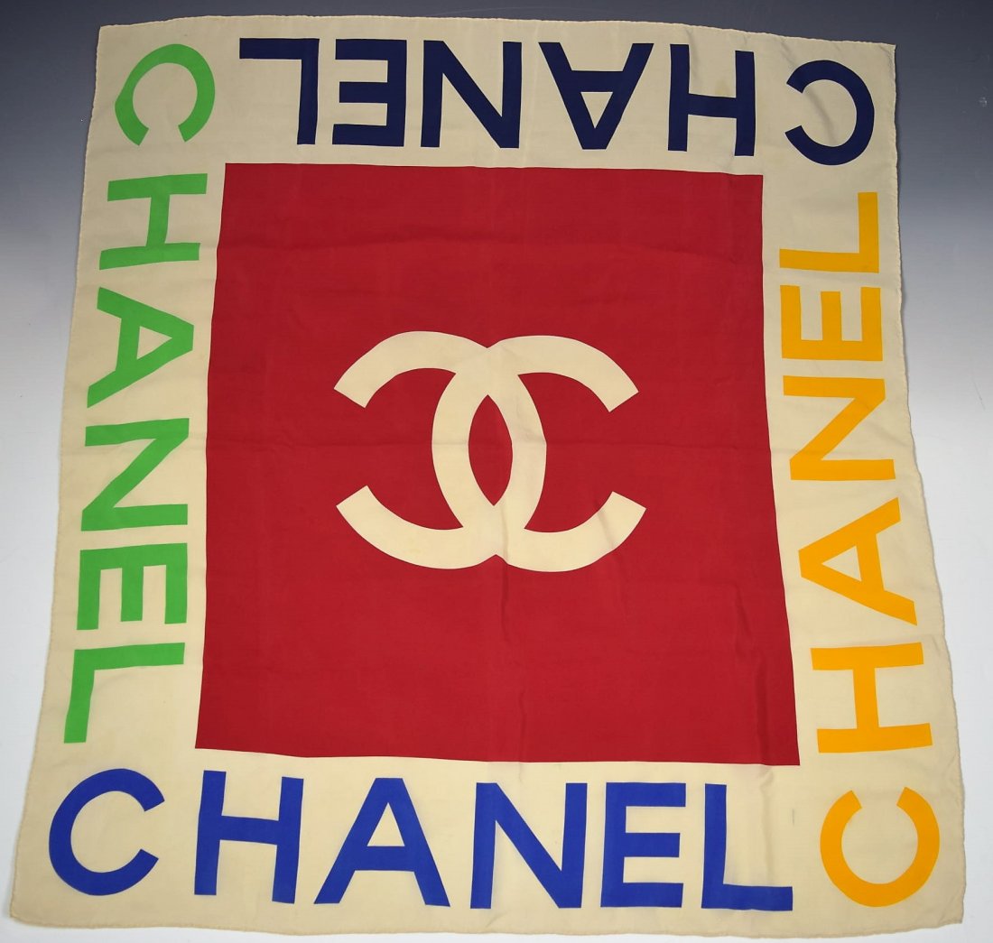 Vintage Chanel Silk Scarf (1 of 2)