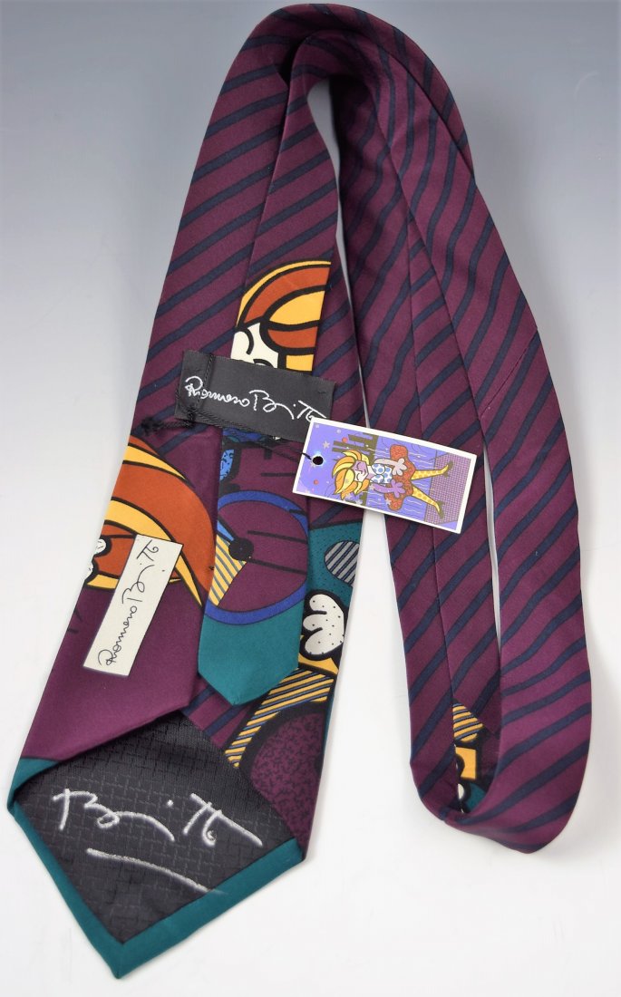 Romero Britto Signed Tie (1 of 3)