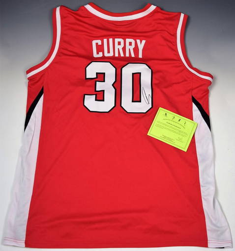 Stephen Curry 30 Davidson College Wildcats Red Basketball Jersey