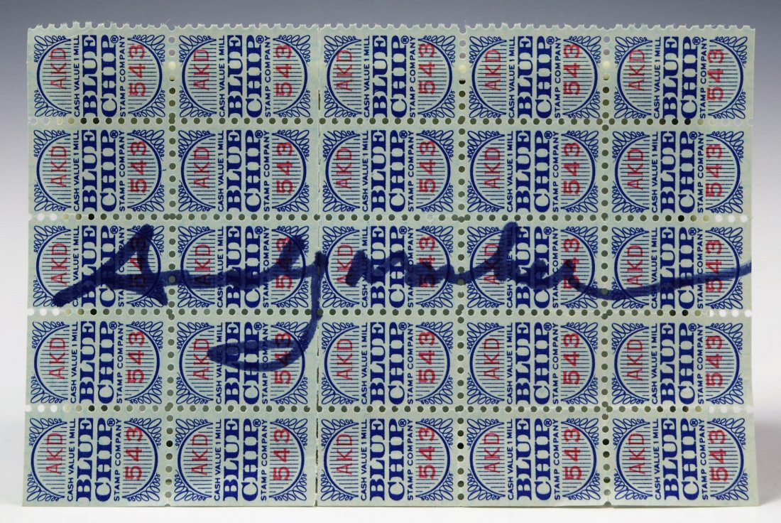 Andy Warhol Signed Stamps (1 of 3)