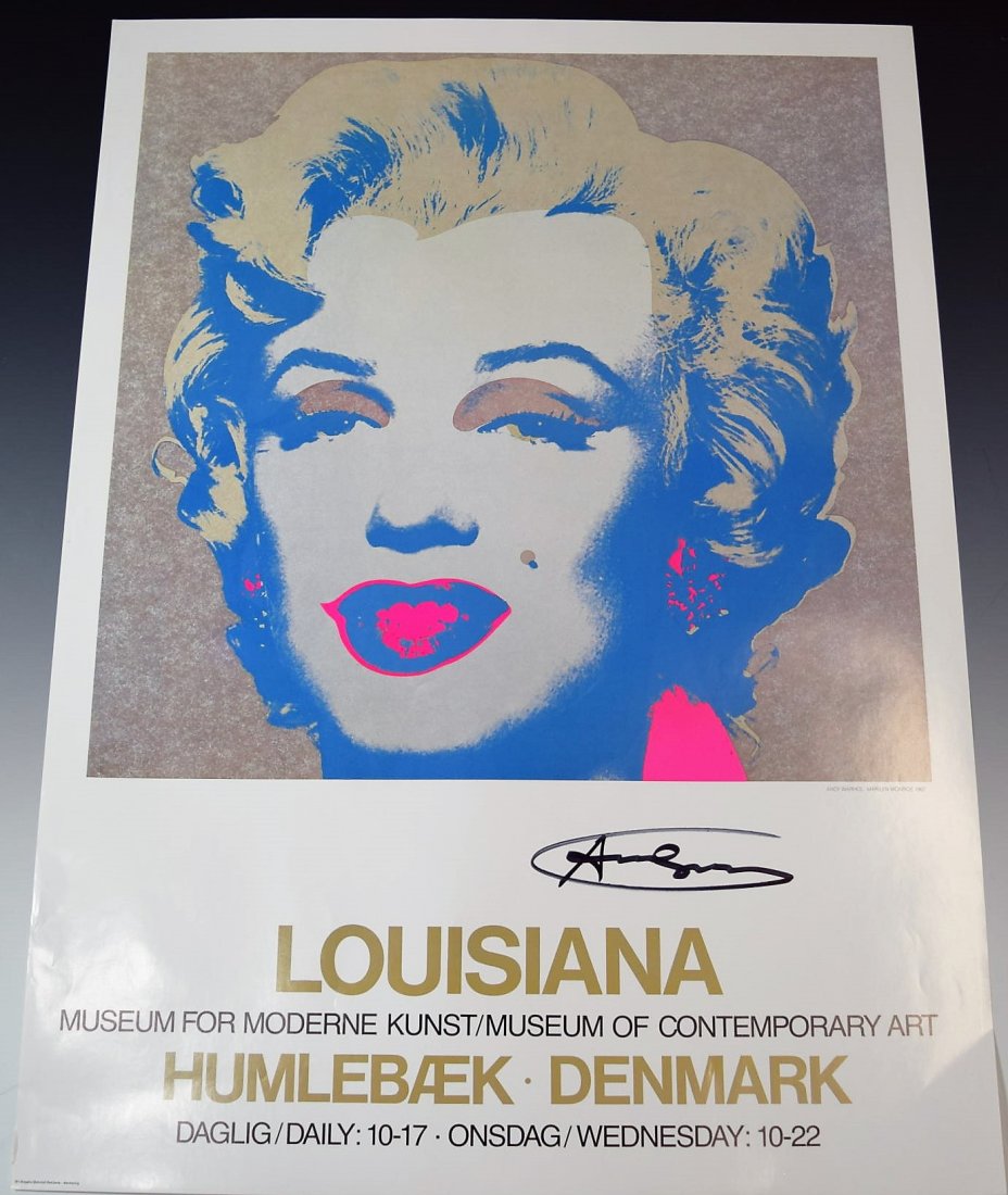 Andy Warhol Signed Poster (1 of 2)