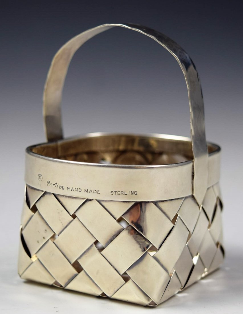 Cartier Sterling Silver Basket (1 of 2)