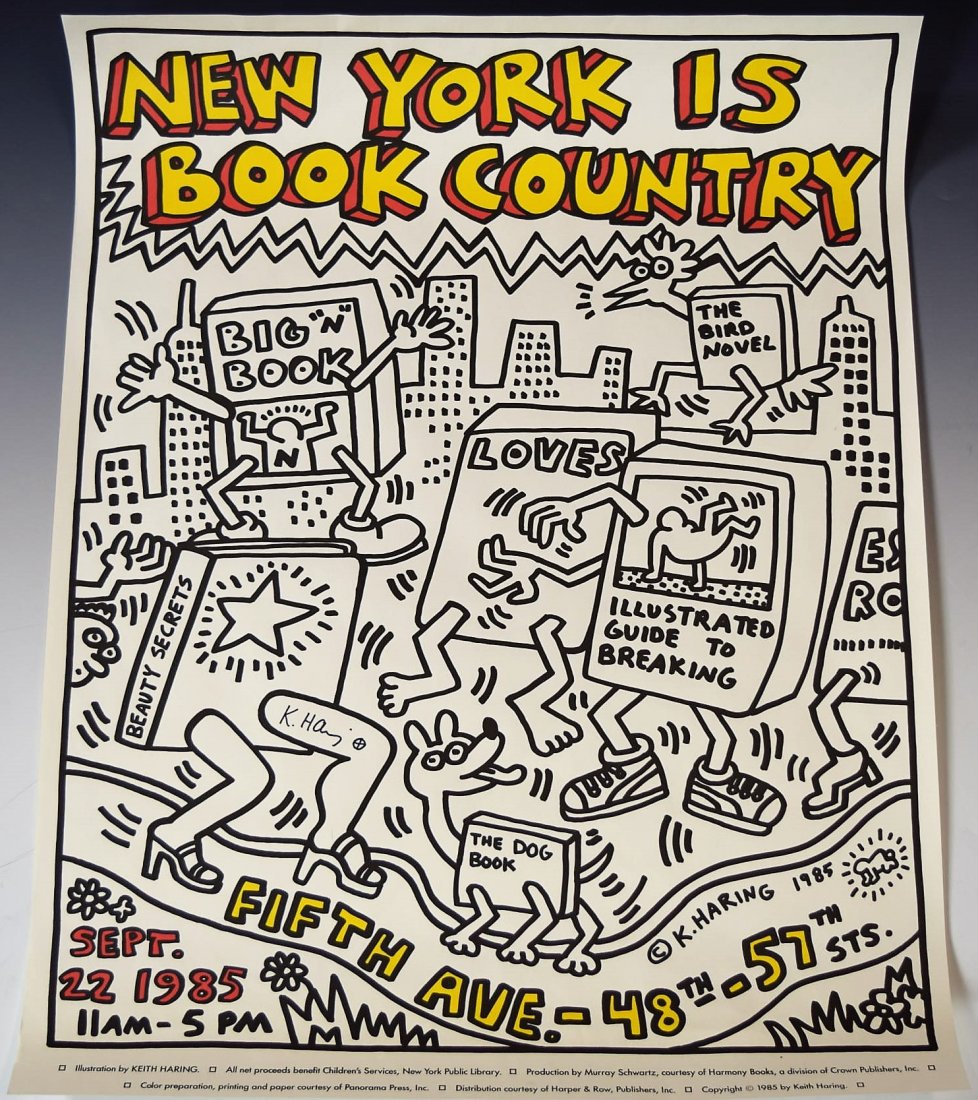 Keith Haring Signed Poster (1 of 2)