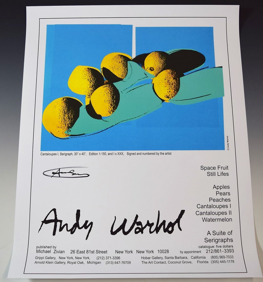 Andy Warhol Signed Poster (1 of 2)