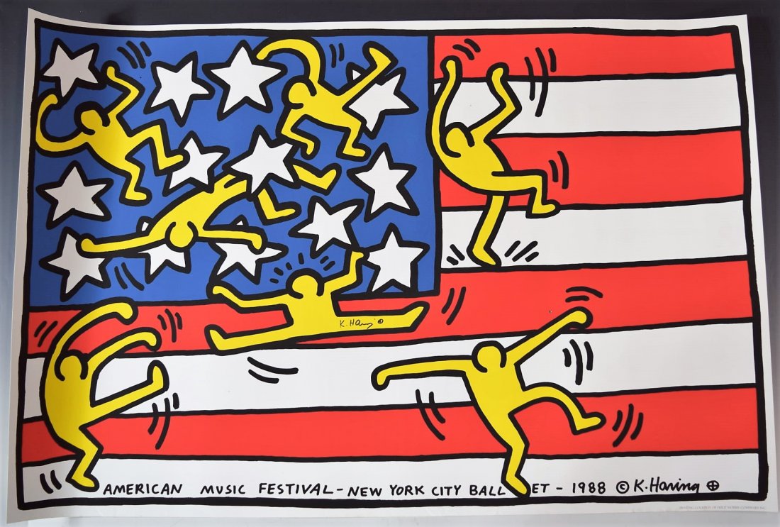 Keith Haring Signed Poster (1 of 3)
