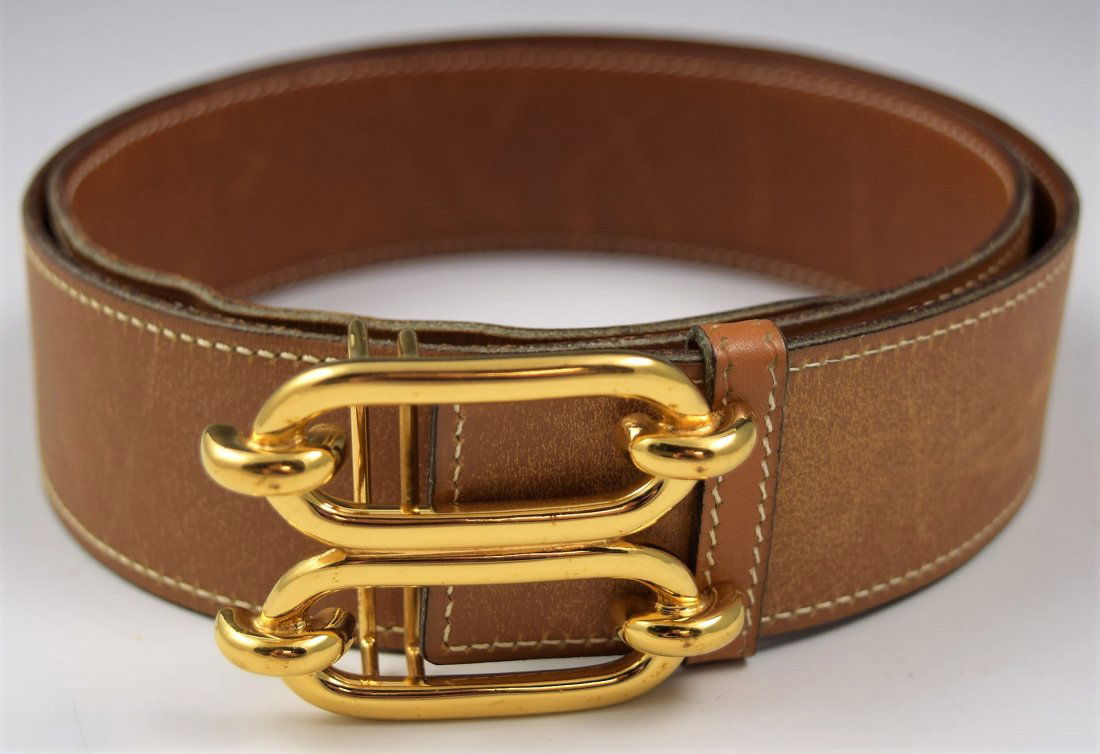 Vintage Hermes Leather Belt (1 of 3)