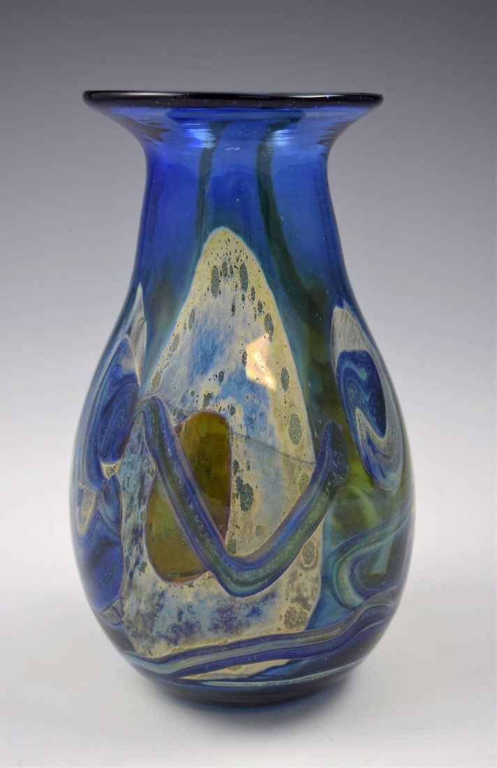 Richard Jolley Floral Glass Vase (1 of 3)