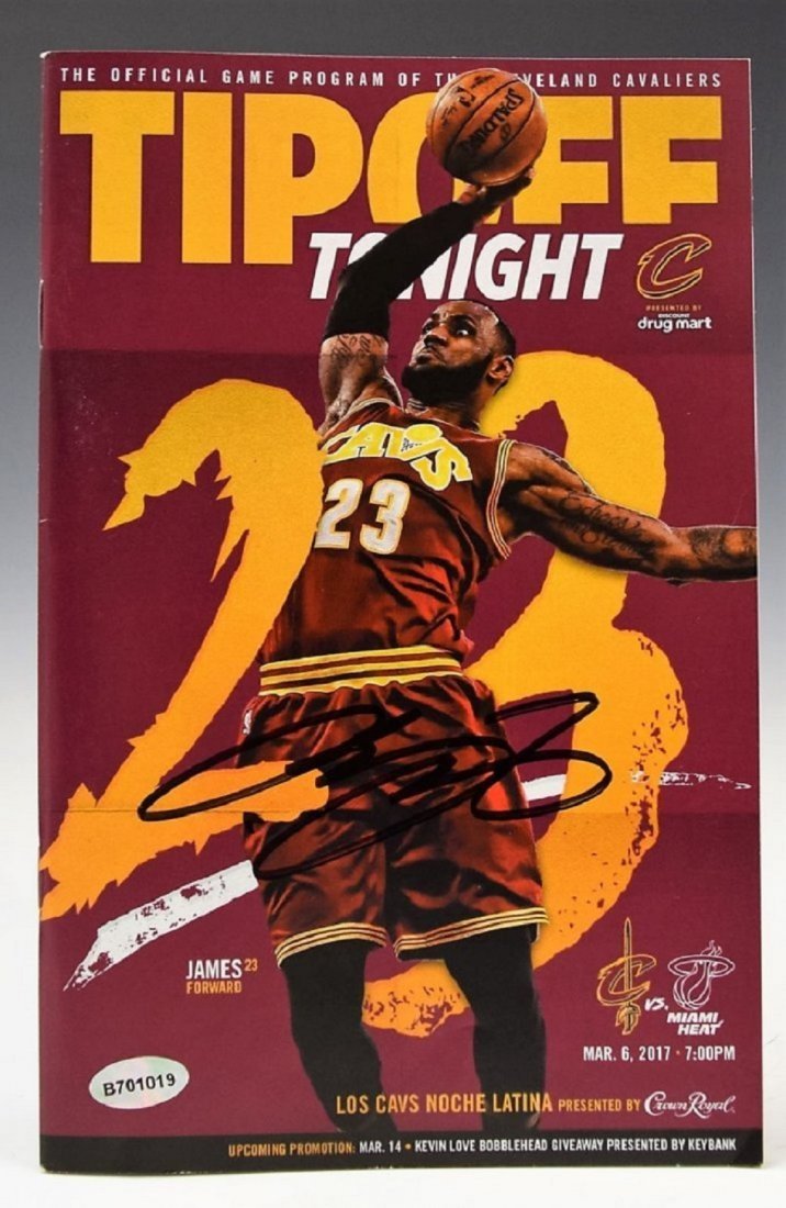 Lebron James Signed Program (1 of 2)