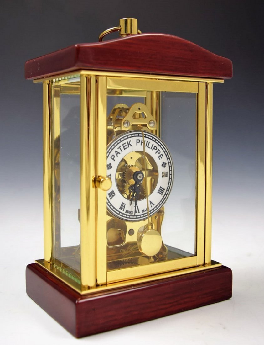 Patek Philippe Gold Skeleton Clock (1 of 5)