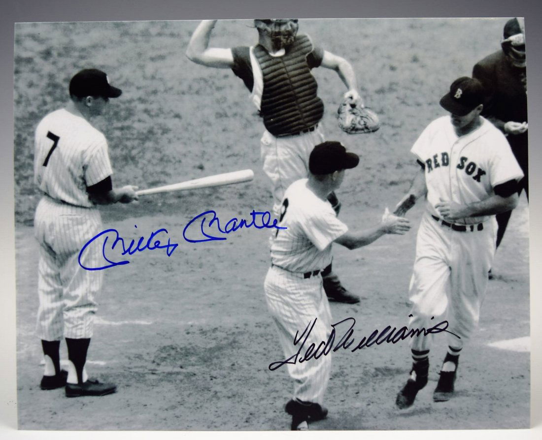 Mickey Mantle and Ted Williams Signed Photograph (1 of 3)