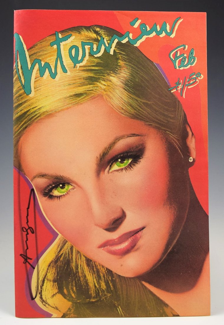 Andy Warhol Signed Interview Magazine (1 of 3)