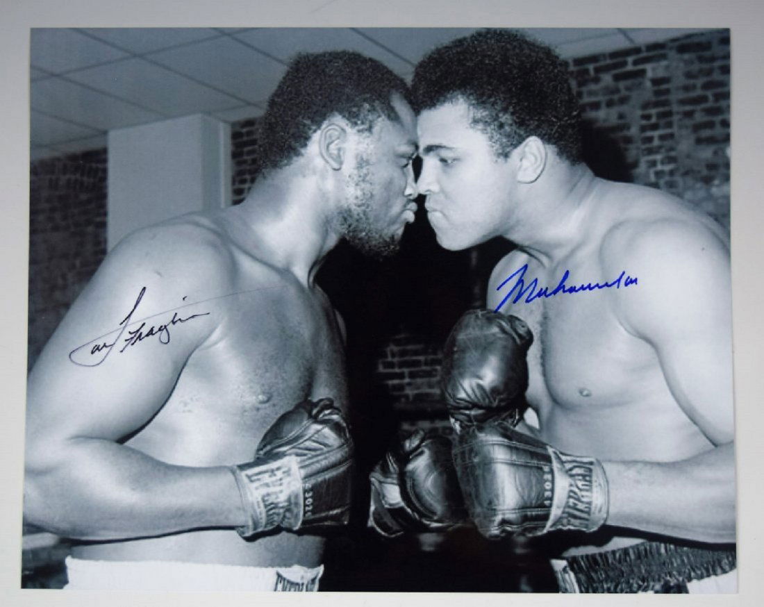 Muhammad Ali and Joe Frazier Signed Photograph (1 of 3)