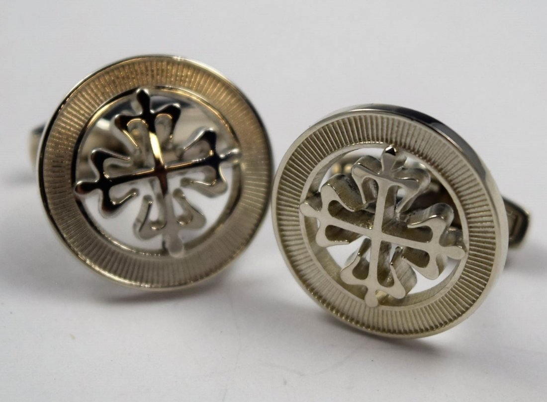 Patek Philippe Sterling Silver Cufflinks (1 of 2)