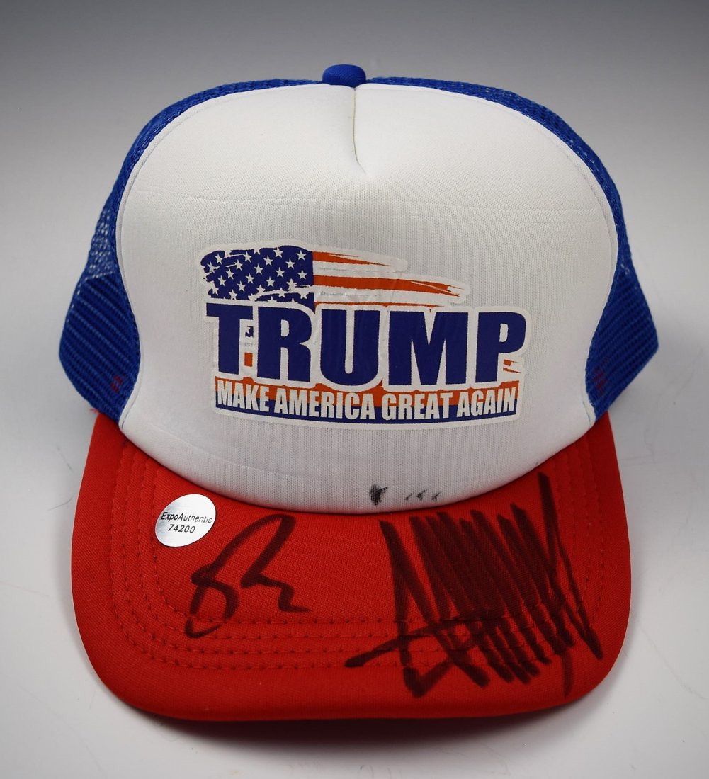 Donald Trump and Pence Autograph Campaign Hat (1 of 3)