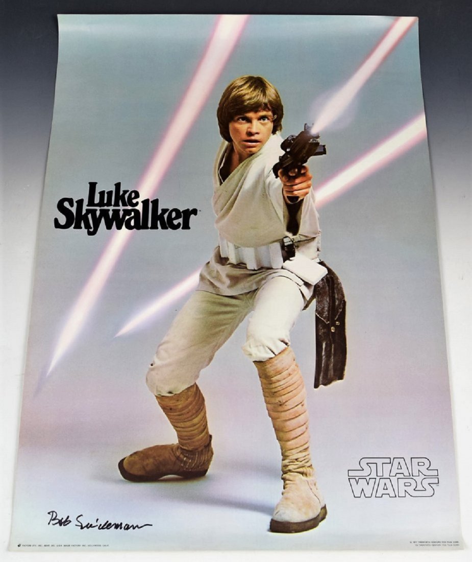 Star Wars Signed Poster Jul 23, 2019 Christiana Auction Gallery in DE