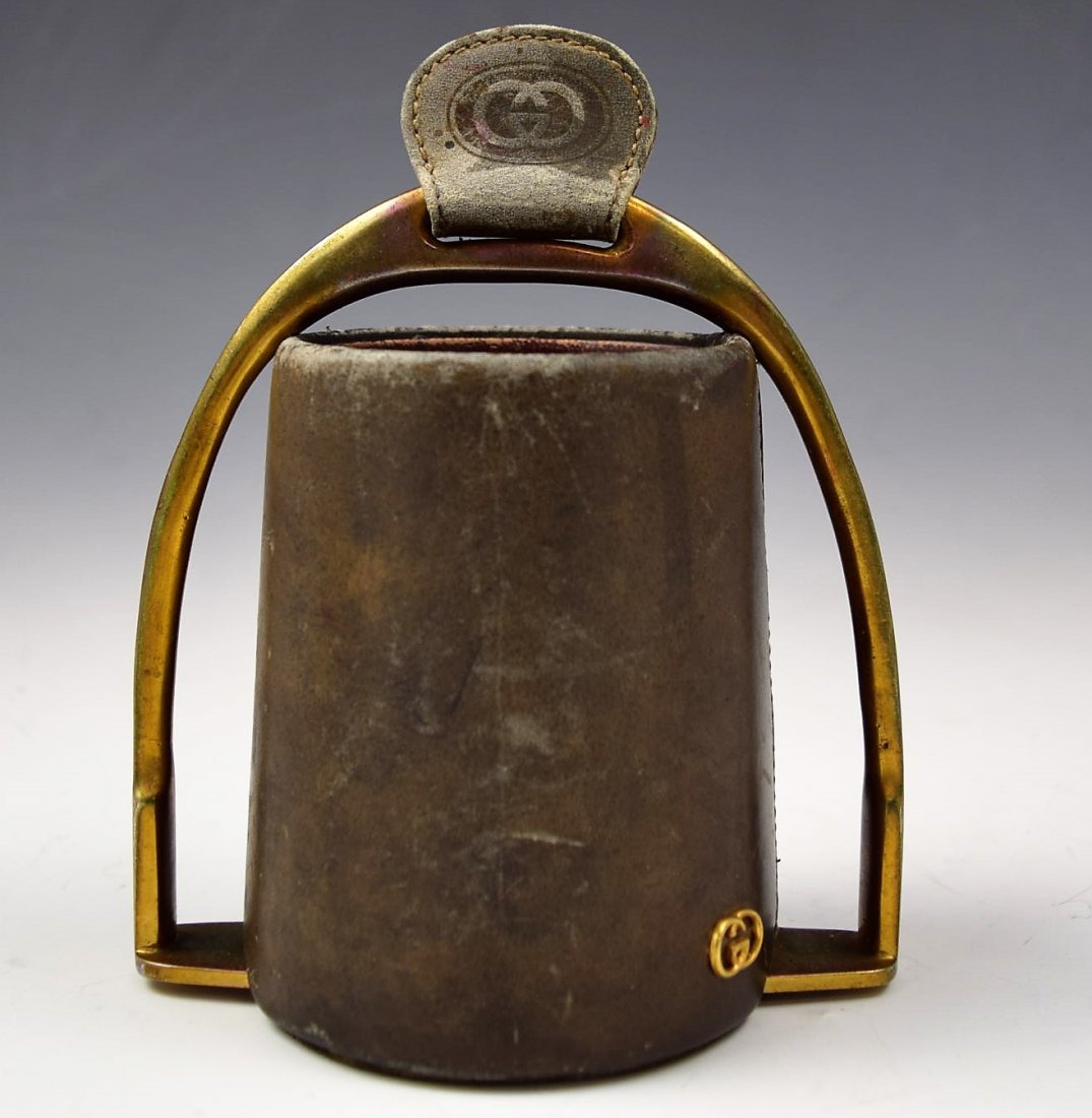 Vintage Gucci Leather Desk Cup (1 of 4)